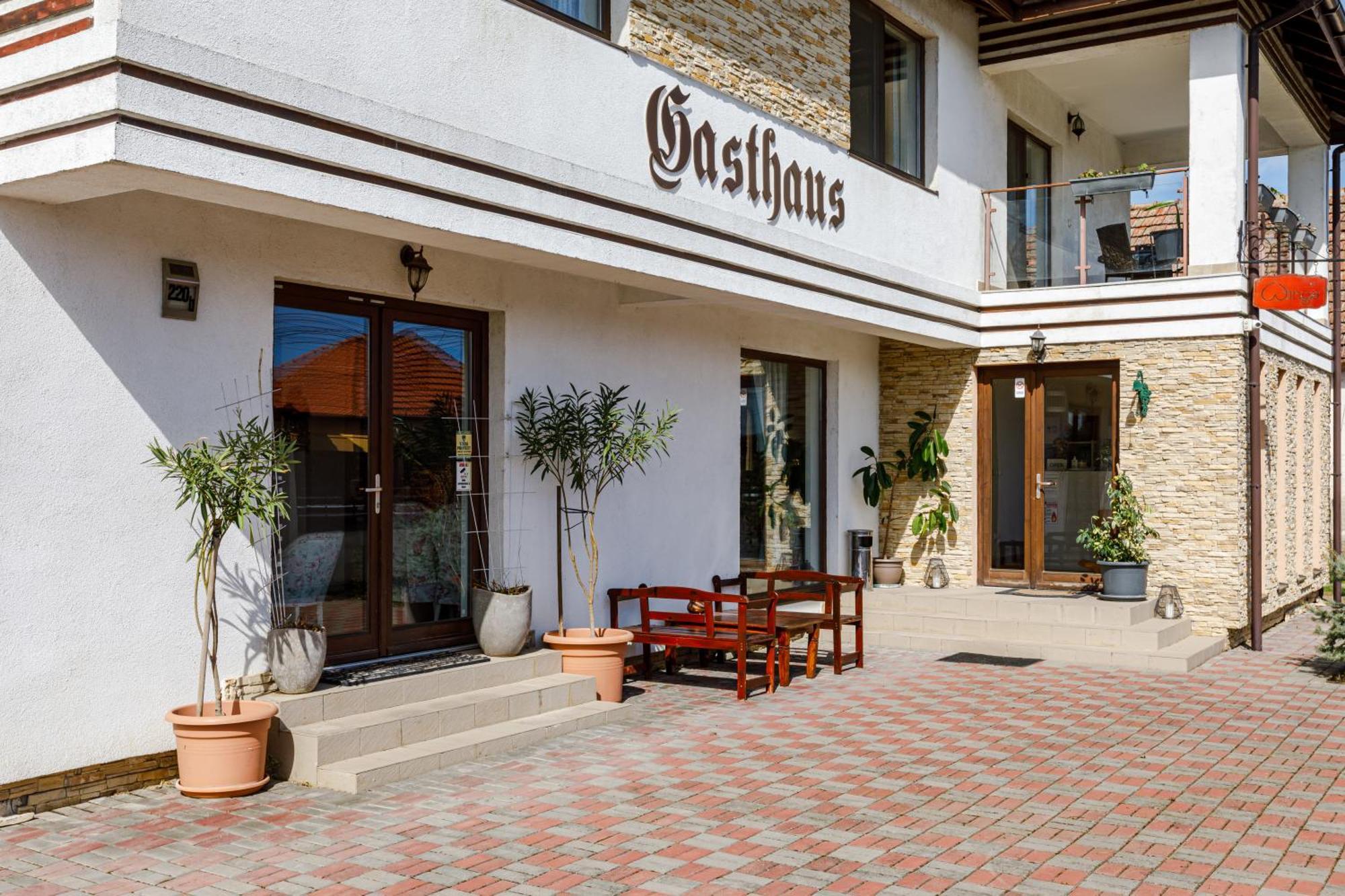 Gasthaus Sacalaz Hotell Timişoara Exteriör bild